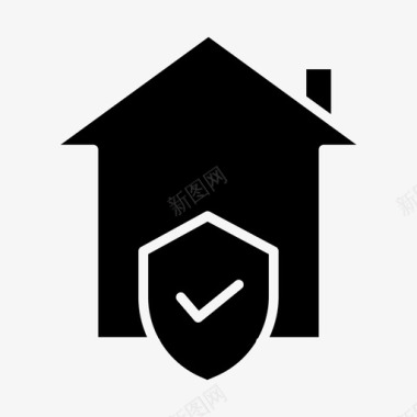 安全住宅房产图标图标
