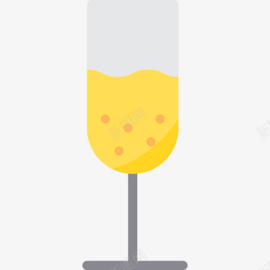 香槟节日3平淡图标图标
