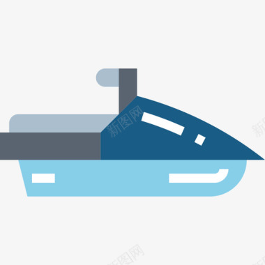 摩托艇运输107扁平图标图标