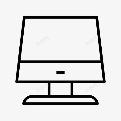 电脑台式机电子图标svg_新图网 https://ixintu.com 台式机 屏幕 显示器 电子 电脑 电话线