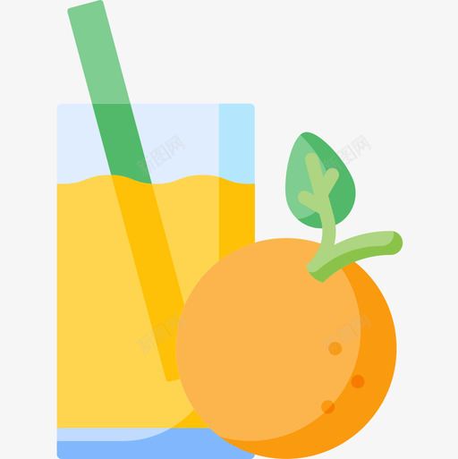 橙汁纯素8无糖图标svg_新图网 https://ixintu.com 无糖 橙汁 纯素