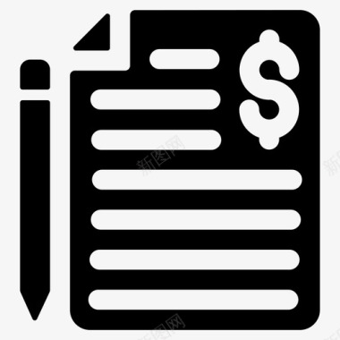 财务文档业务文档合同图标图标