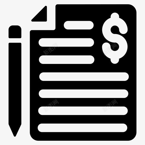 财务文档业务文档合同图标svg_新图网 https://ixintu.com 业务 合同 图标 字形 文档 财务 预算