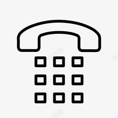 拨号号码电话业务图标图标