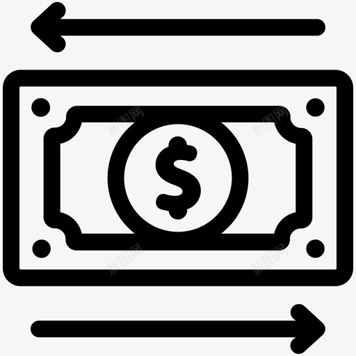 货币交易转账金融图标svg_新图网 https://ixintu.com 货币交易 转账 金融