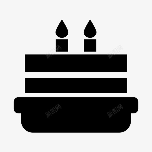 生日蛋糕庆祝食物图标svg_新图网 https://ixintu.com 庆祝 生日蛋糕 聚会 食物