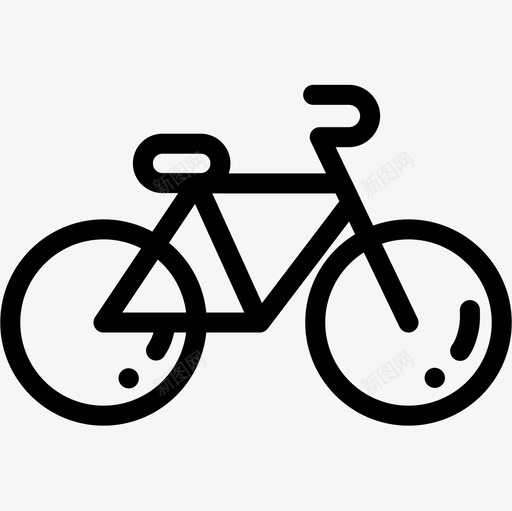 自行车生态149直线型图标svg_新图网 https://ixintu.com 生态 直线 线型 自行车