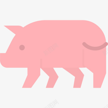 猪肉71号餐厅平的图标图标