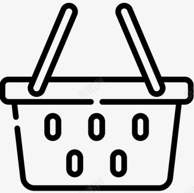购物篮零售价10线性图标图标