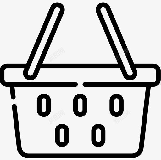 购物篮零售价10线性图标svg_新图网 https://ixintu.com 线性 购物篮 零售价10