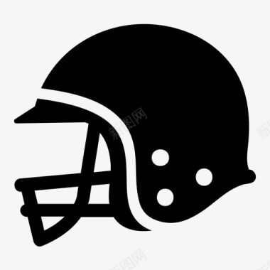 头盔美式足球运动员图标图标