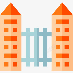公园门门城市公园4公寓图标高清图片