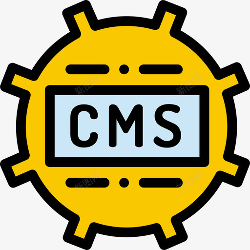 Cms1de2营销和seo颜色线性颜色图标svg_新图网 https://ixintu.com 1de2营销和seo颜色 Cms 线性颜色