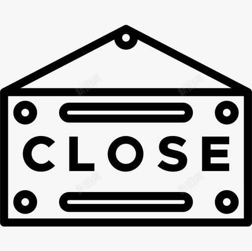 关闭零售38线性图标svg_新图网 https://ixintu.com 关闭 线性 零售38