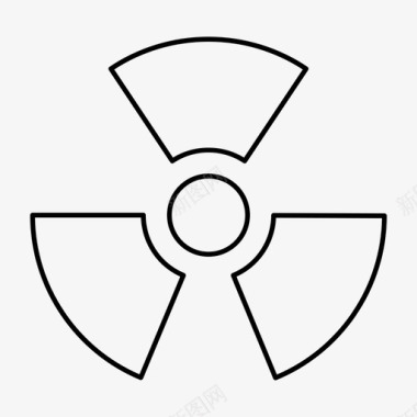 辐射危害核图标图标