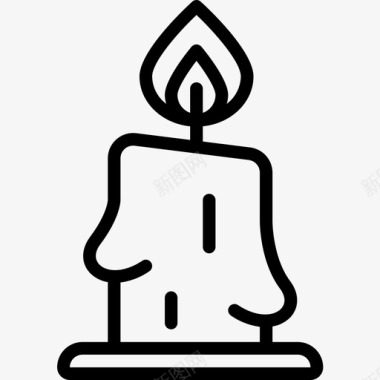 蜡烛纪念日直系图标图标