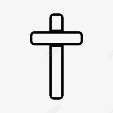 十字架墓地圣诞节图标图标