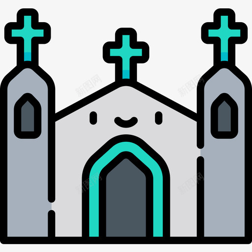 教堂圣帕特里克斯第7天线性颜色图标svg_新图网 https://ixintu.com 7天 克斯 帕特里 教堂 线性 颜色