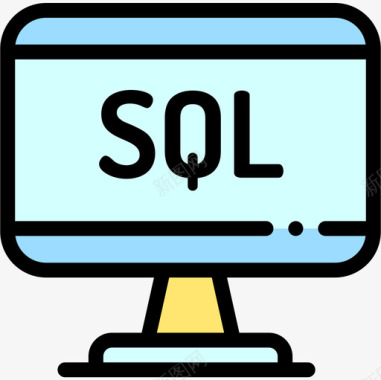 Sql数据库和服务器11线性颜色图标图标