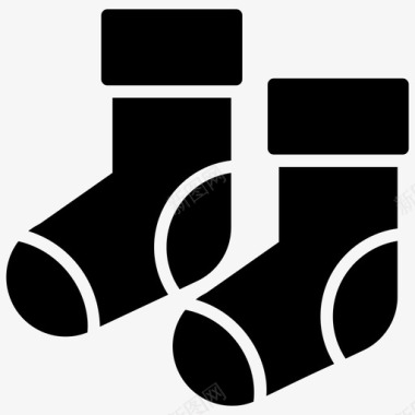袜子脚保护鞋类图标图标