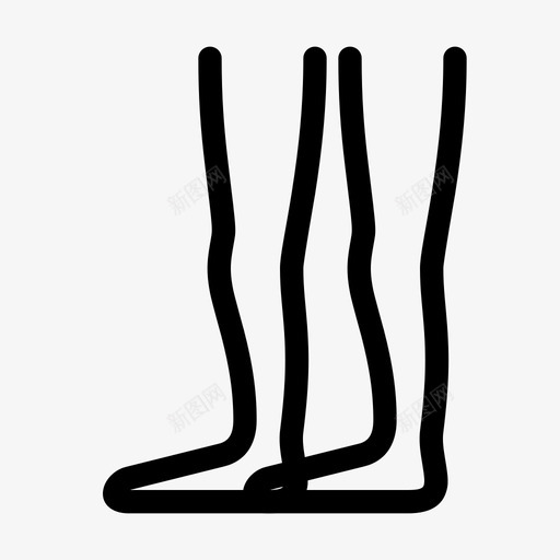 腿踝脚图标svg_新图网 https://ixintu.com 人体器官 台阶 脚 腿 踝 骨科