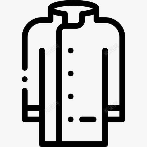 厨师套装美食18直线型图标svg_新图网 https://ixintu.com 厨师套装 直线型 美食18