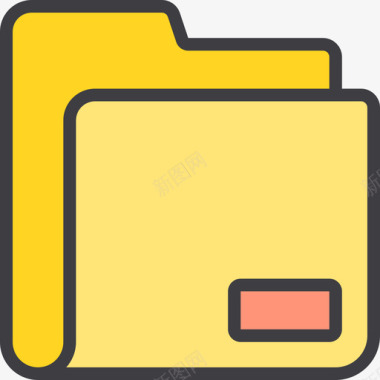 文件夹webessential5线性颜色图标图标