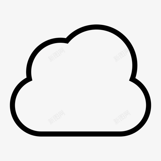 云数据自然图标svg_新图网 https://ixintu.com 天气 存储 数据 自然