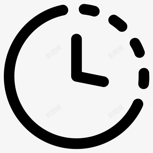 分钟时钟时间图标svg_新图网 https://ixintu.com 分钟 时钟 时间 计时 计时器