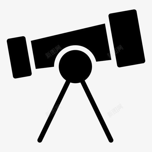望远镜天文观察图标svg_新图网 https://ixintu.com 天文 望远镜 标志 观察