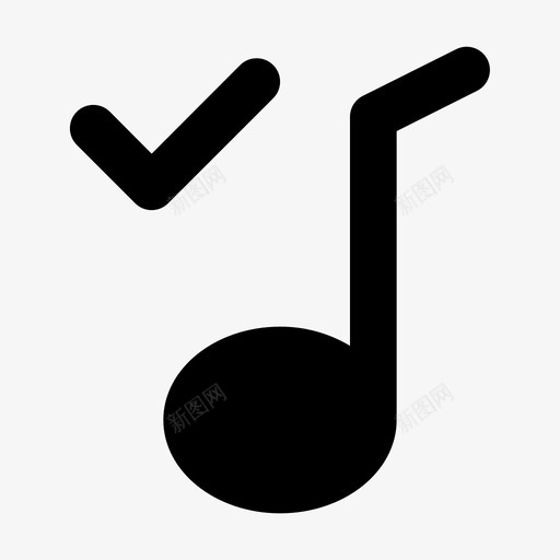 便笺媒体音乐图标svg_新图网 https://ixintu.com 便笺 媒体 歌曲 符号 音乐 音乐字形图标