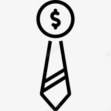 商业与金融领带职业图标图标