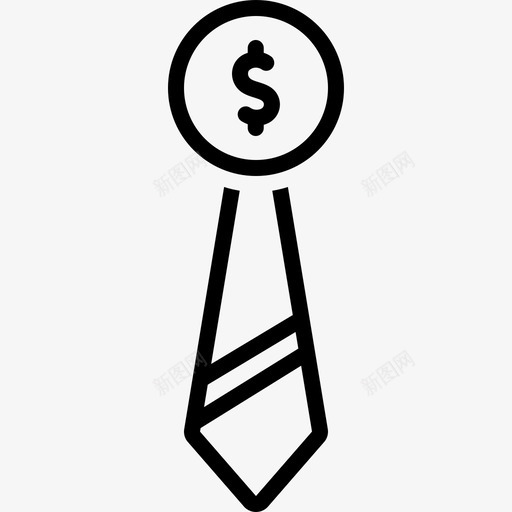 商业与金融领带职业图标svg_新图网 https://ixintu.com 商业与金融 职业 领带