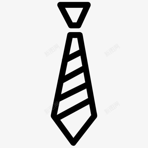 领带商务服装图标svg_新图网 https://ixintu.com 商务 服装 正式 领带