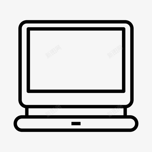 笔记本电脑电脑设备图标svg_新图网 https://ixintu.com 小工具 电子产品 电脑 电脑和电话线 笔记本电脑 设备