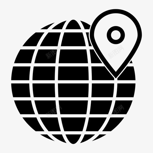 世界位置地球全球定位系统图标svg_新图网 https://ixintu.com 世界位置 住宿和内部 全球定位系统 地球 生活