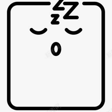 睡眠表情脸图标图标