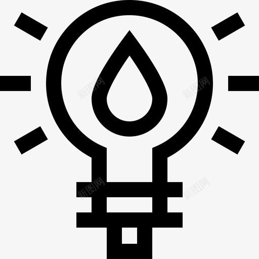 灯可持续能源27线性图标svg_新图网 https://ixintu.com 可持续能源27 灯 线性