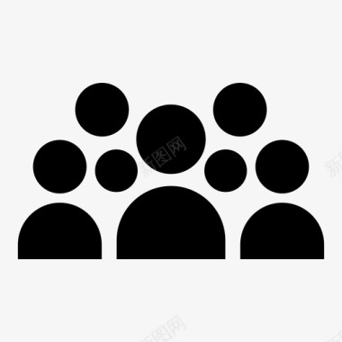 人口企业团体图标图标
