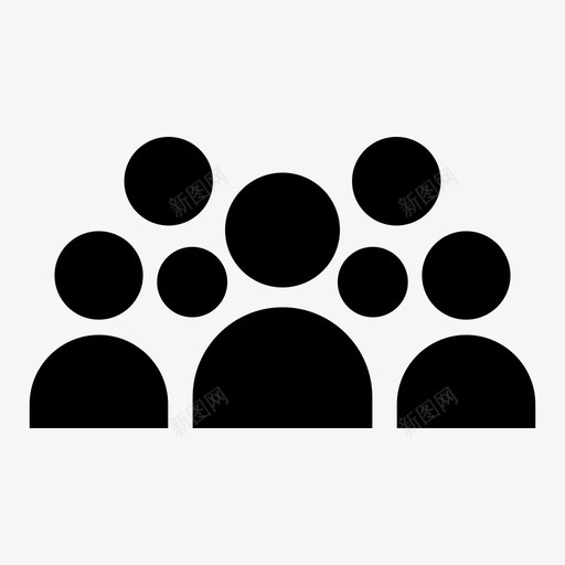 人口企业团体图标svg_新图网 https://ixintu.com 人口 企业 团体 团队