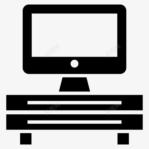 液晶面板电视柜电视控制台图标svg_新图网 https://ixintu.com 一套 单元 图标 字形 室内设计 控制台 液晶 电视 电视台 电视柜 面板