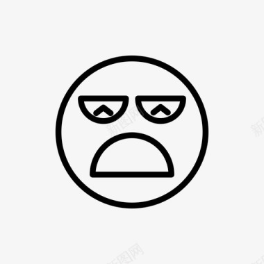 表情生气脸图标图标