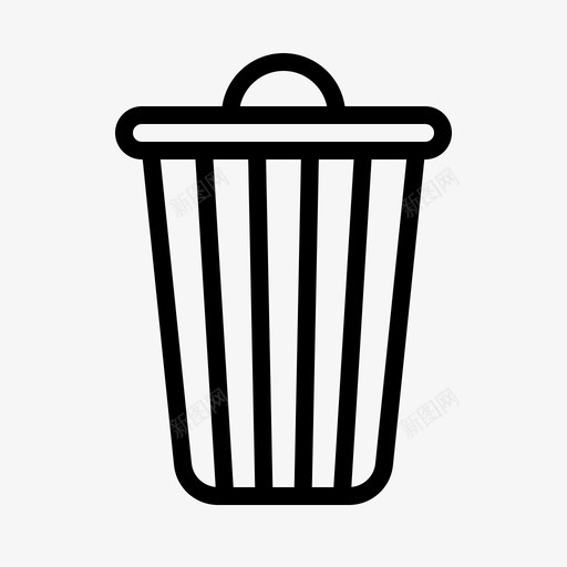 垃圾桶清洁清洁服务图标svg_新图网 https://ixintu.com 删除 垃圾 垃圾桶 服务 清洁
