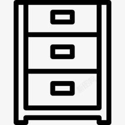 办公室凭证柜办公柜172号办公室直线型图标高清图片