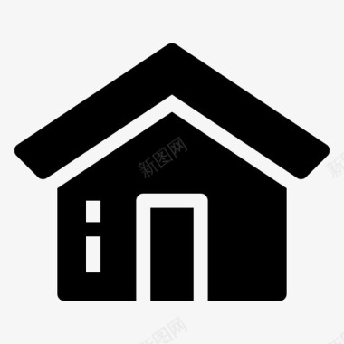 房屋建筑物财产图标图标