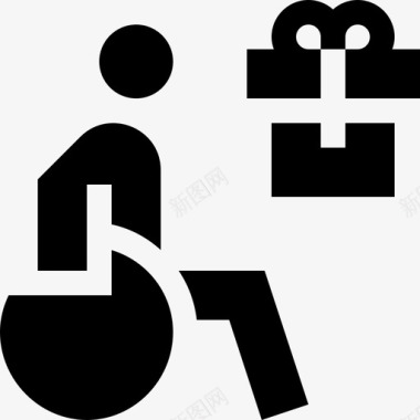 残疾人标志残疾人援助2已填写图标图标