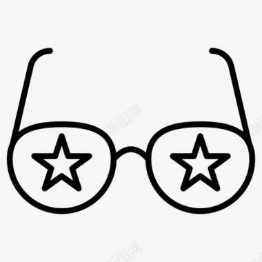眼镜护目镜墨镜图标图标