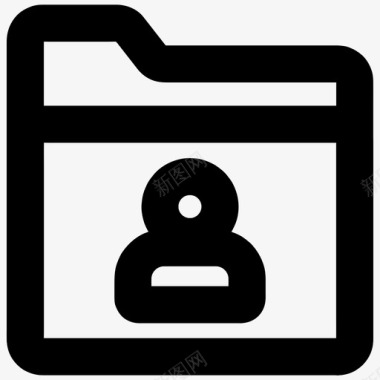 用户文件夹个人公文包图标图标
