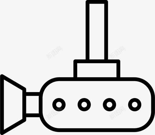 闭路电视摄像机保安图标svg_新图网 https://ixintu.com 保安 保安摄像机 城市元素 摄像机 闭路电视