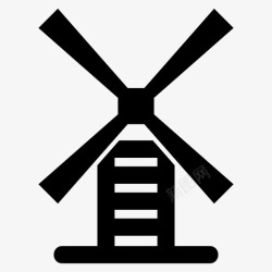 空调风力素材风力涡轮机空调工业图标高清图片